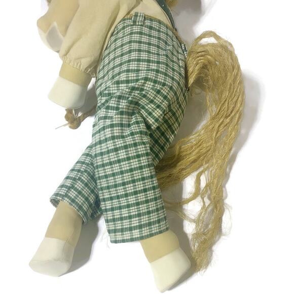 Paul A Mino Horse Kinfolk From Maplewood Stuffed Animal Plush Straw Hair 28 Inch - Picture 9 of 11